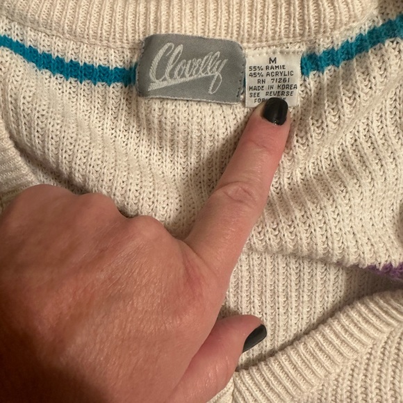 Soft and casual vintage striped vest size Medium - Picture 3 of 4